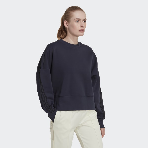 Blau adidas Sportswear Future Icons 3-Streifen Sweatshirt LOR06