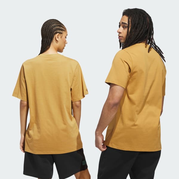 Amarelo Camiseta Skateboarding Trefoil