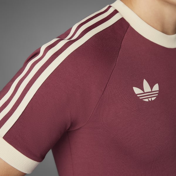 adidas Mexico Adicolor 3 Stripes Tee Red adidas Singapore