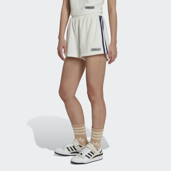biela Šortky High-Waist Towel Terry ID037