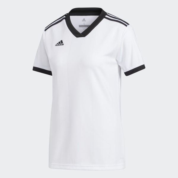 white adidas soccer jersey