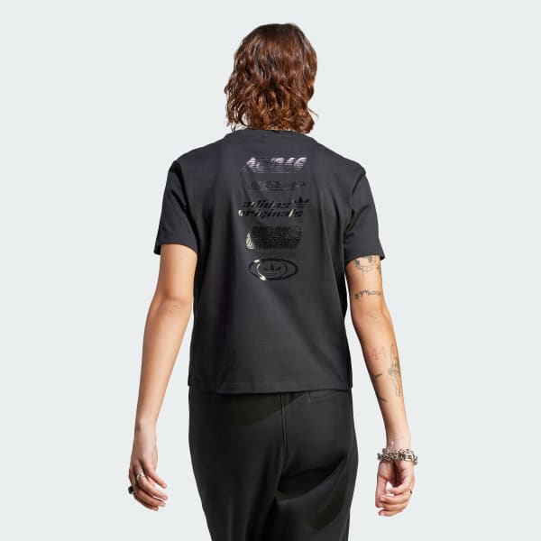 Negro Camiseta Multiple Logo