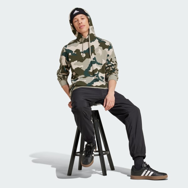 Verde Polera con Capucha Seasonal Essentials Camouflage