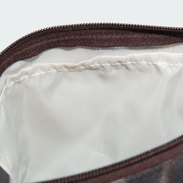 Brown Linear Graphics Duffel Bag Extra Small