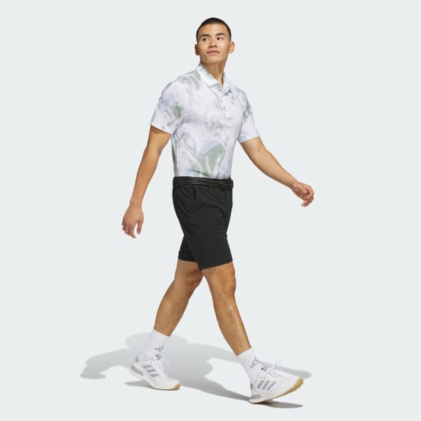White Ultimate365 Printed Mesh Polo Shirt
