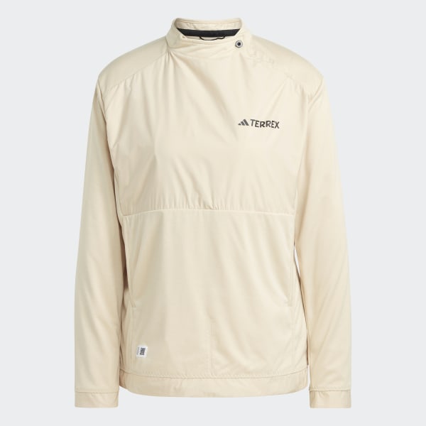 adidas TERREX Made to Be Remade Hiking Midlayer Top - Beige, Men's Hiking