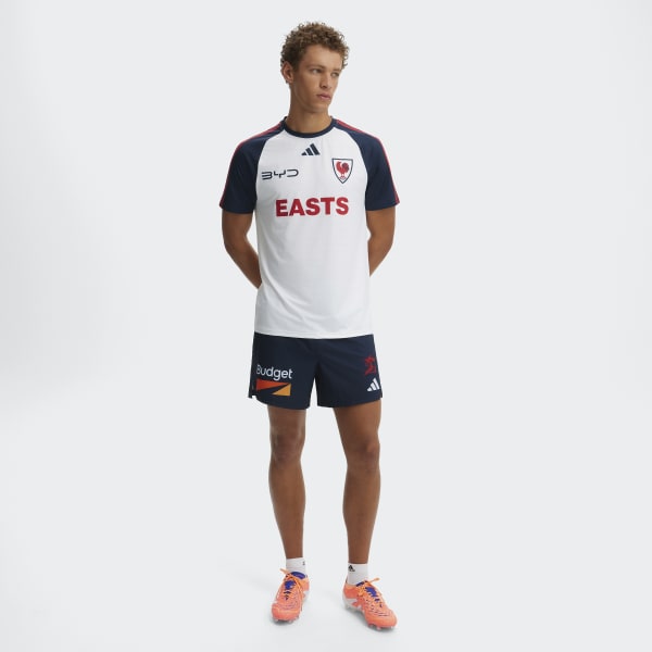 White Roosters Run Out Tee Men