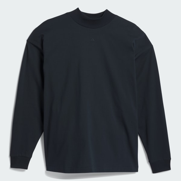 Blue adidas Basketball Long Sleeve Tee
