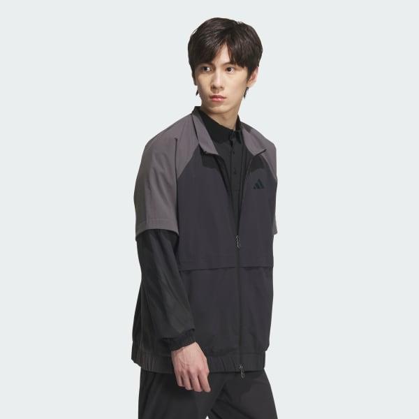 Black Track Full-Zip Jacket