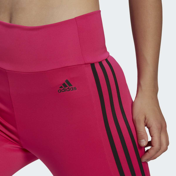 Rosa Legging Esportiva 7/8 Cintura Alta Designed To Move 3-Stripes 28776
