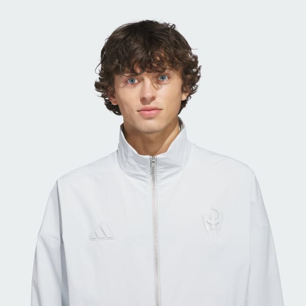 adidas MAHOMES TOO COLD WOVEN ZNE TRACK TOP - Grey | Free Shipping