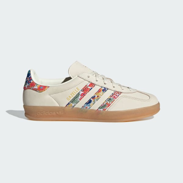 blanc Chaussure Gazelle Indoor x Liberty London