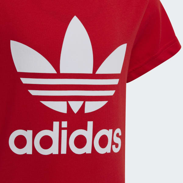 Camiseta Adicolor Trefoil - Vermelho adidas | adidas Brasil