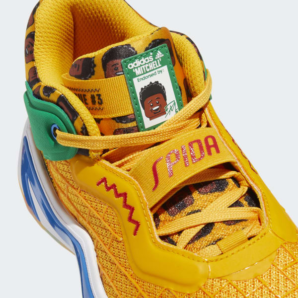 adidas Donovan Mitchell D.O.N. Issue #3 x Bel-Air Athletics Shoes - Gold | kids basketball 