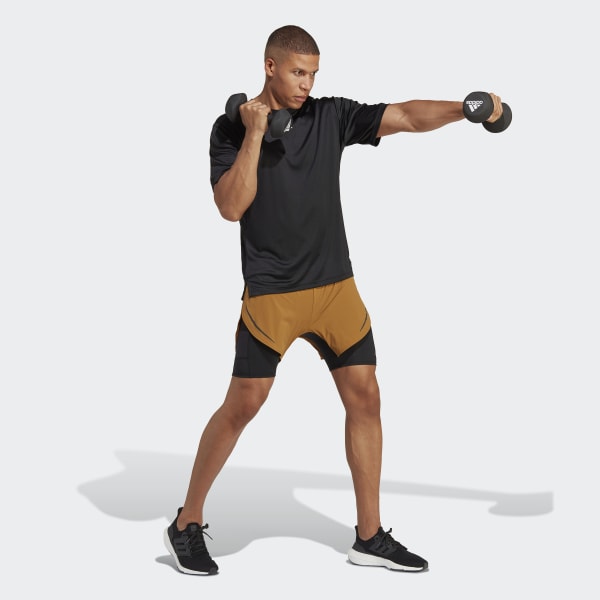 Brown HEAT.RDY HIIT 2-in-1 Training Shorts
