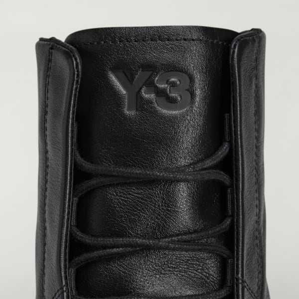 【Adidas コリア】 Y-3 REGU Boots ADIDAS ORIGINALS + Y-3 Regu leather and suede-trimmed mesh