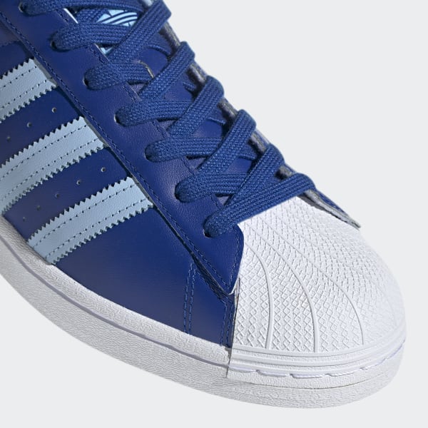 blue superstar adidas shoes