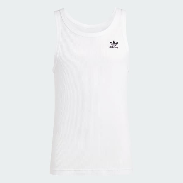 Blanco Playera sin Mangas Essentials Trifolio