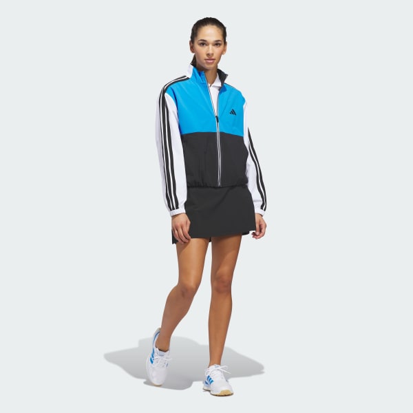 Blue Beyond The Course Colorblock Twistweave Full-Zip Jacket