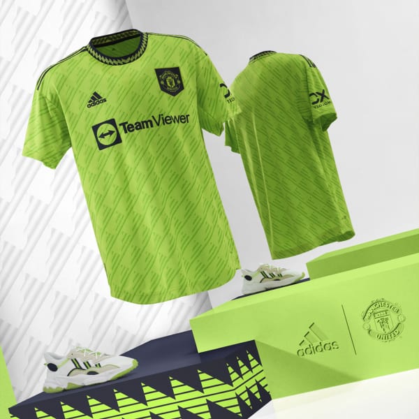 Vert Maillot Third Manchester United 22/23 Authentique KMM04