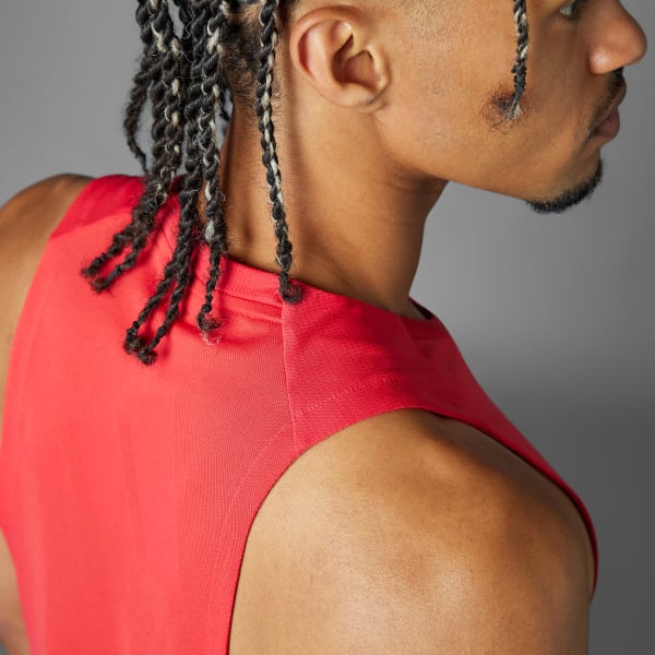 アディダス Airchill タンクトップ - レッド | アディダス ジャパン