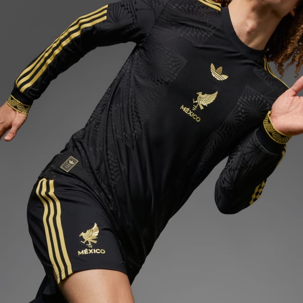 cerná Dres Mexico Gold Long Sleeve