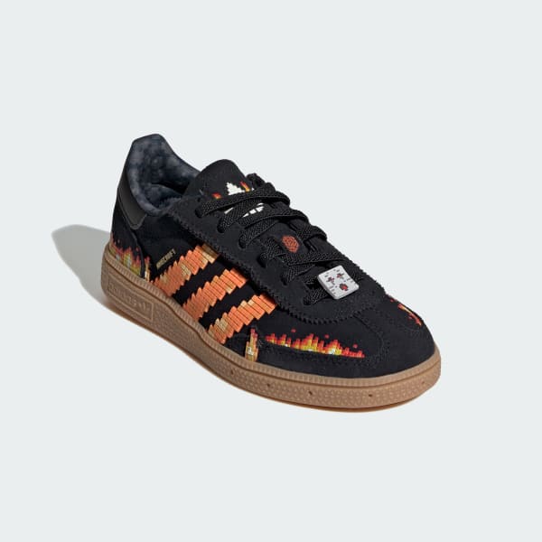 Black adidas Minecraft Handball Spezial Comfort Closure Elastic Lace Shoes