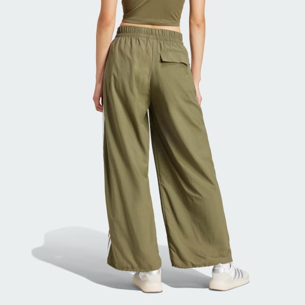 Verde Pants Essentials 3 Franjas Lifestyle Parachute Tejido