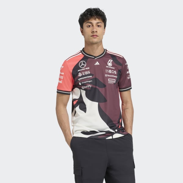 Tシャツ・カットソー AMG Petronas F1 D Team Jersey Authentic Summer Pack adidas Mercedes - AMG Petronas Formula One Team Driver