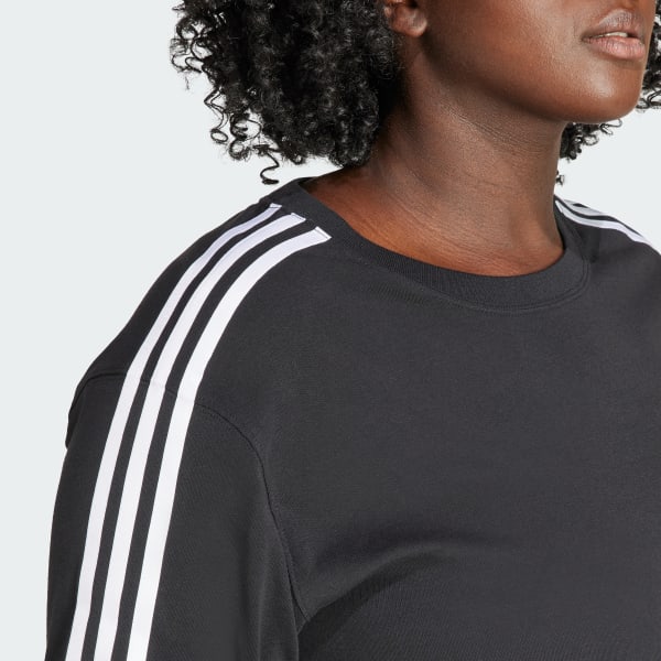 adidas 3 Stripes Baby Tee Plus Size Black adidas Deutschland