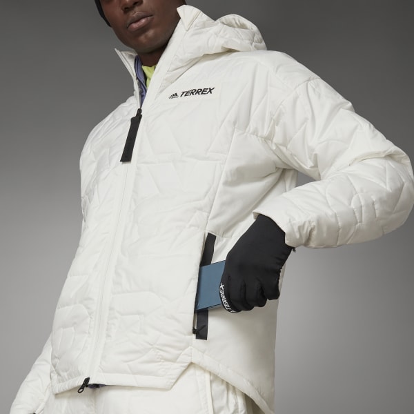 White Terrex MYSHELTER PrimaLoft Hooded Padded Jacket