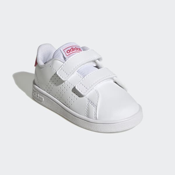 Blanc Chaussure à double scratch Advantage Lifestyle Court