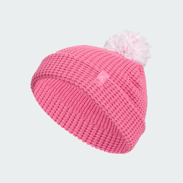 adidas Youth Pom Ballie Beanie - Pink | Free Shipping with adiClub