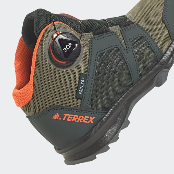 Green Terrex Agravic Boa Mid RAIN.RDY Hiking Shoes EOW49