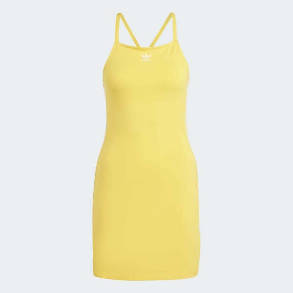 Yellow 3-Stripes Mini Dress