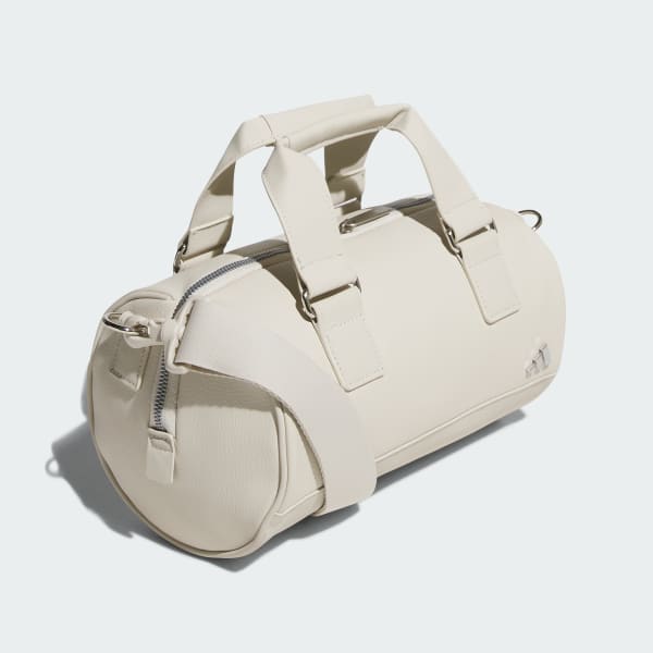 Beige PU Round Tote Bag