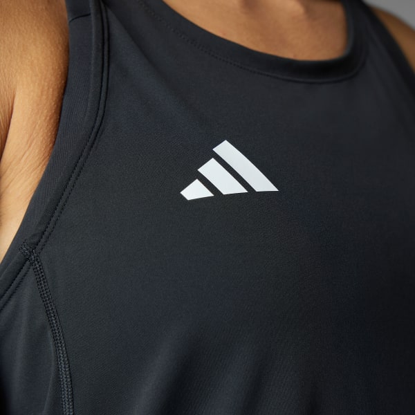 Negro Polera sin Mangas de Running Adizero Essentials