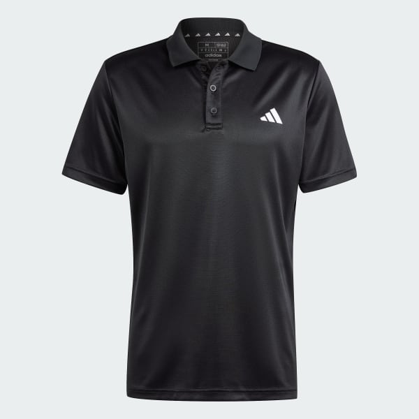 Black Train Essentials Training Polo Shirt