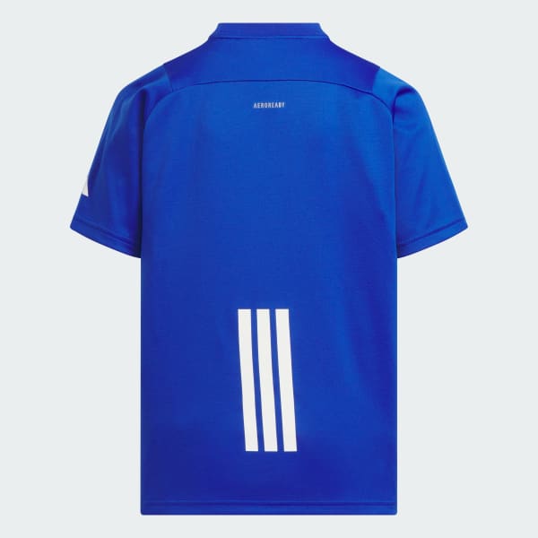 ブルー キッズ エッセンシャルズ 3バー カモ柄 半袖Tシャツ