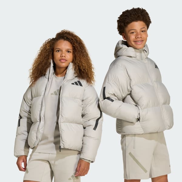 Gri adidas Z.N.E. Dolgulu Çocuk Montu