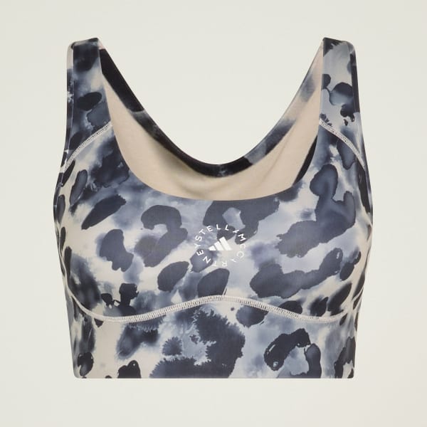 Beige adidas by Stella Mccartney Truepurpose Training Medium Support Bra Printed