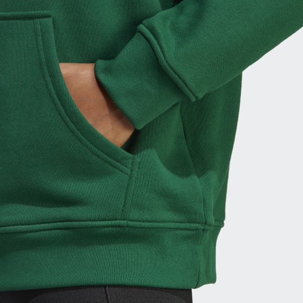 Vert Sweat-shirt à capuche Trefoil