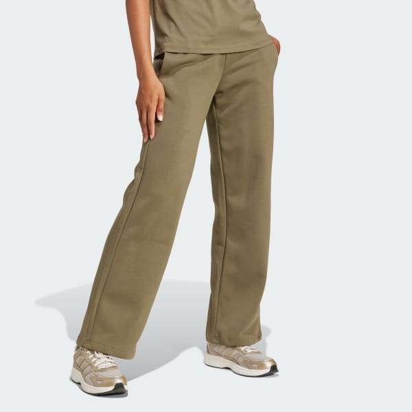 Essentials Small Logo Feel Cozy Open-Hem Pants - Green