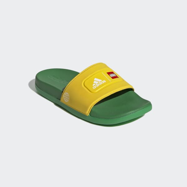Yellow adidas Adilette Comfort x LEGO® Slides