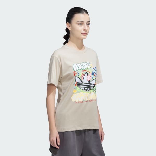 Beige adidas Originals Song Tee