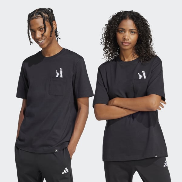 アディダス ラウンジ サンダルグラフィック 半袖ポケットTシャツ