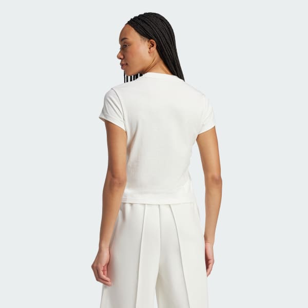 White Essentials Slim Tee