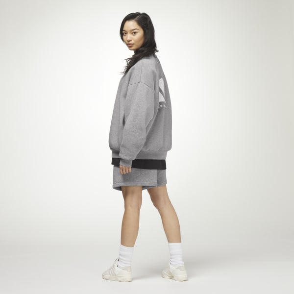 Gra adidas Basketball Heather Crew Sweatshirt