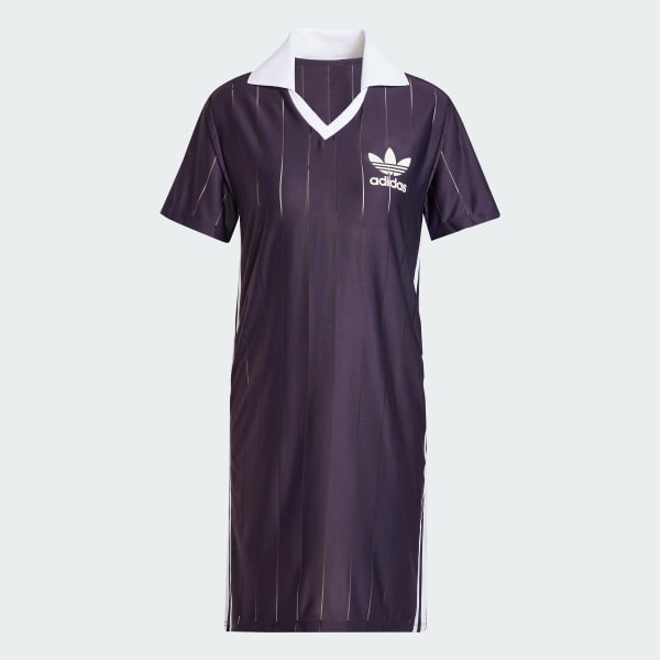 Purple Adicolor 3-Stripes Pinstripe Dress