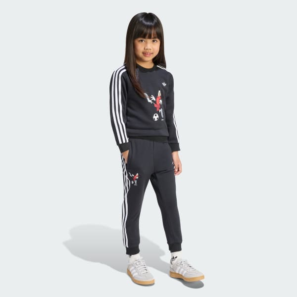Đen BỘ ADIDAS DISNEY CREW SET